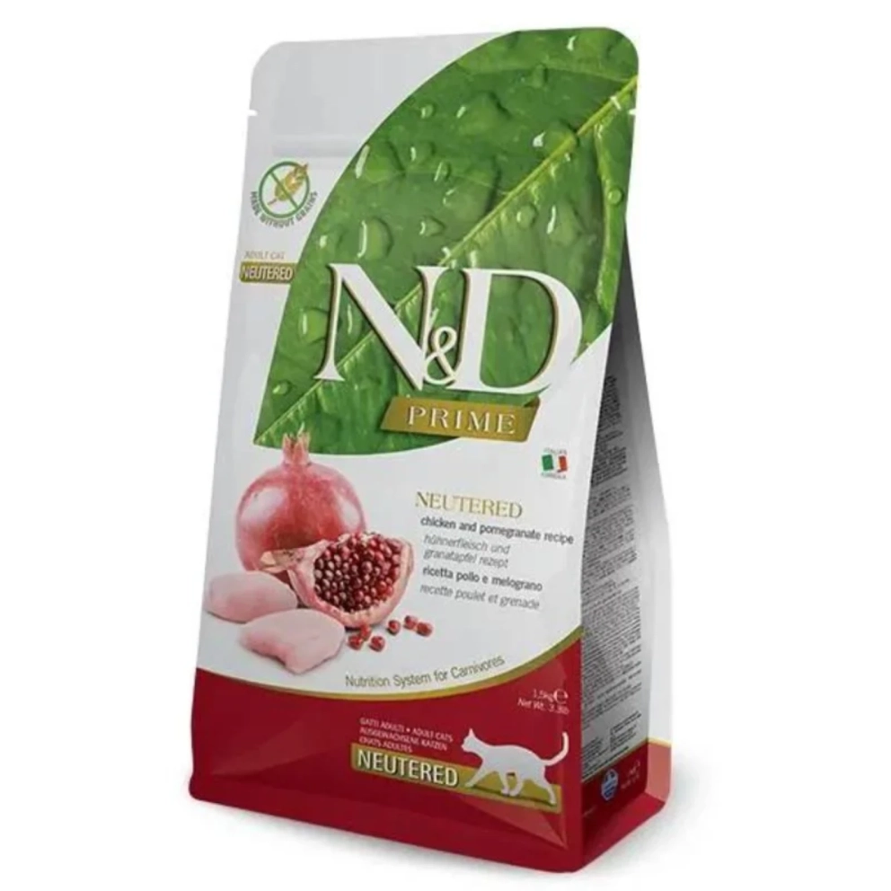 Farmina-ND_cats_dry_PrimeGrainFree_Neutered_Chicken_Pomegrante_1.5&amp;5kg_1