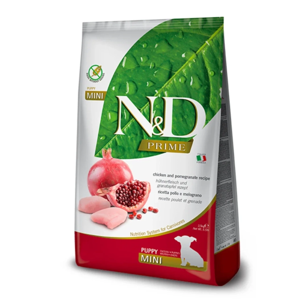 Farmina-ND_dogs_dry_PrimeGrainFree_MiniPuppy_Chicken_Pomegranate_2.5&amp;7kg_1