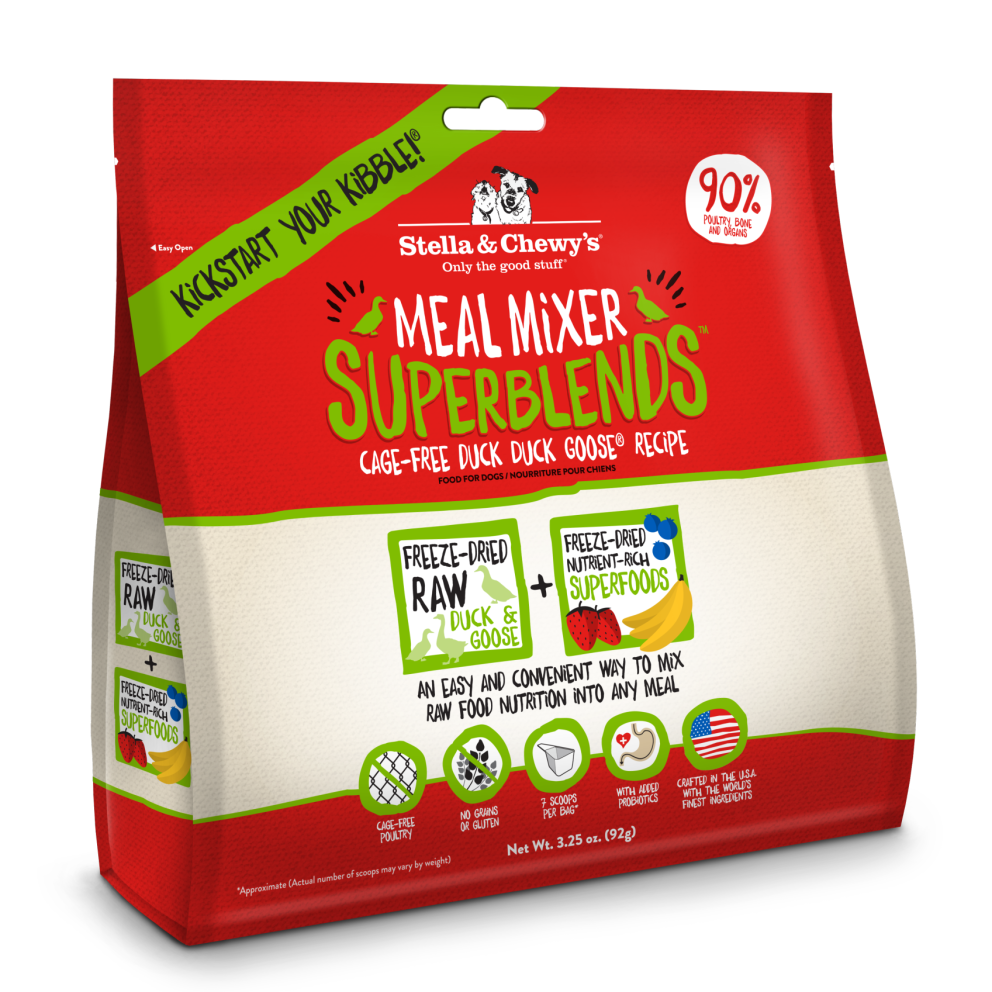 S&amp;C_dog_Dry_Freeze_Dried_Meal_Mixer_Superblends_Duck_3.25oz_1.2