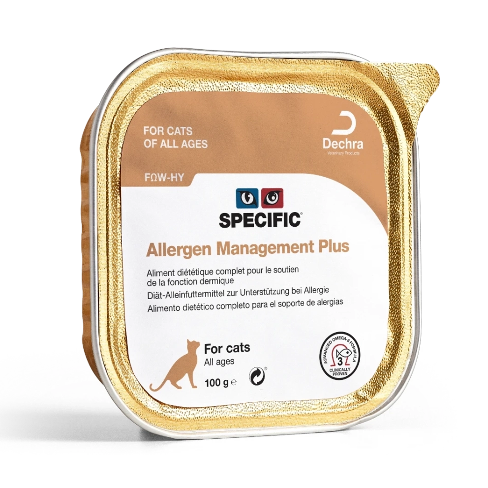 Dechra_cats_wet_FΩW_HY_Allergen_Mgt_PLUS_100g_1