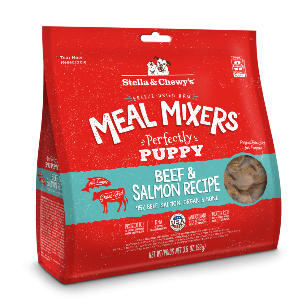 S&amp;C_dog_Dry_Freeze_Dried_MealMixers_Perfectly_Puppy_Beef_Salmon_3.5oz_1.3