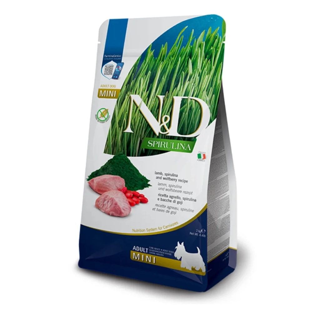 Farmina-ND_dogs_dry_SpirulinaGrainFree_MiniAdult_Lamb_2kg_1