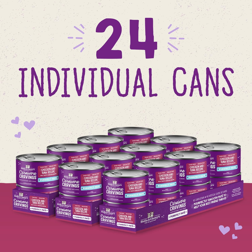 S&amp;C_Cat_Canned_Caruivore_Cravings_Pate_ChickenTuna_5.2ozx24_1