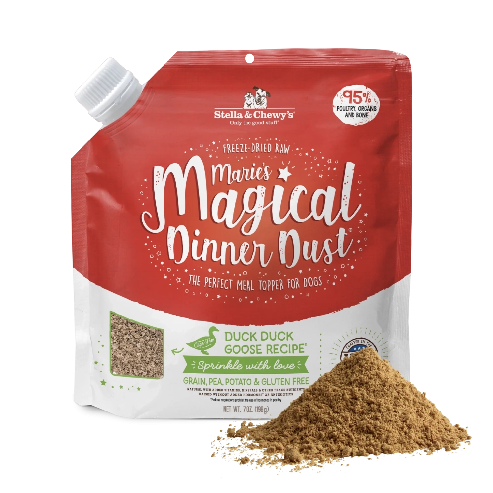 S&amp;C_dog_dry_Magical_Dinner_Dust_Topping_Duck_Goose_7oz_1
